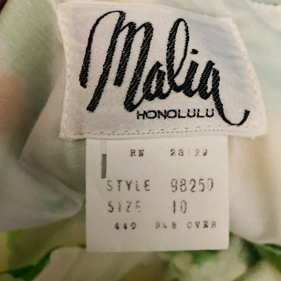 Vintage 70s Malia Hawaiian maxi dress in yellow, white and green daisy print. - Picture 4 of 4